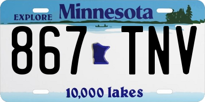 MN license plate 867TNV