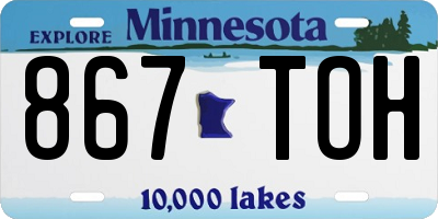 MN license plate 867TOH