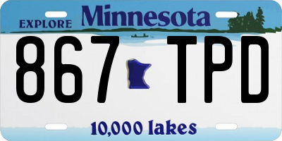 MN license plate 867TPD