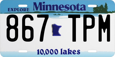 MN license plate 867TPM