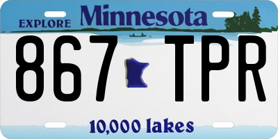 MN license plate 867TPR