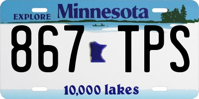 MN license plate 867TPS