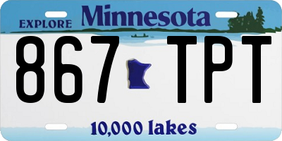 MN license plate 867TPT