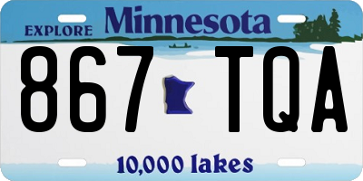 MN license plate 867TQA