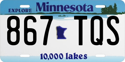 MN license plate 867TQS