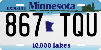 MN license plate 867TQU