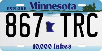 MN license plate 867TRC