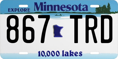 MN license plate 867TRD