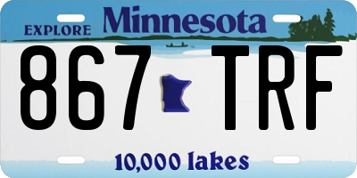 MN license plate 867TRF