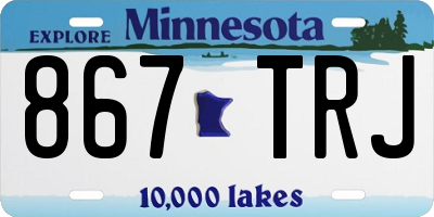 MN license plate 867TRJ