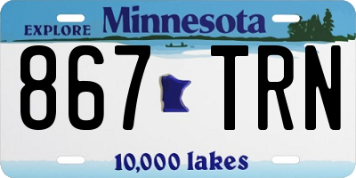 MN license plate 867TRN