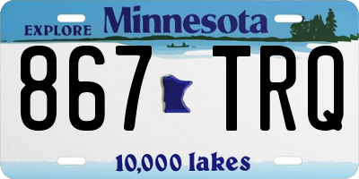 MN license plate 867TRQ