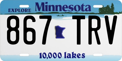 MN license plate 867TRV