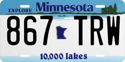 MN license plate 867TRW
