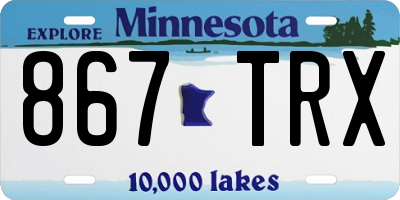 MN license plate 867TRX