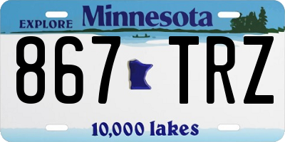 MN license plate 867TRZ