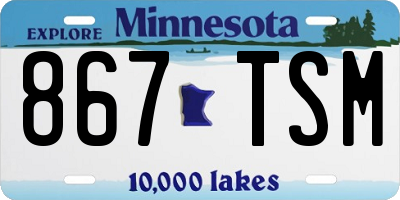 MN license plate 867TSM