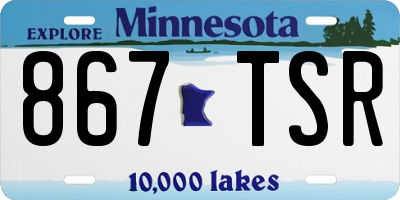 MN license plate 867TSR