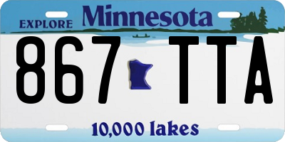 MN license plate 867TTA