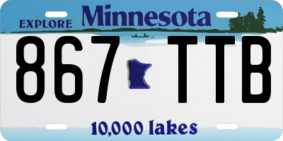 MN license plate 867TTB