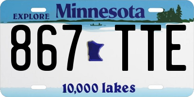 MN license plate 867TTE