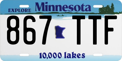 MN license plate 867TTF
