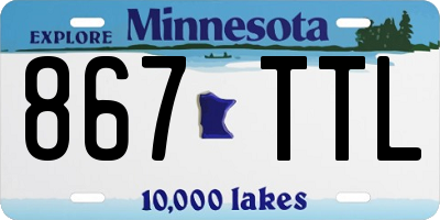 MN license plate 867TTL