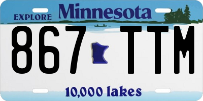 MN license plate 867TTM