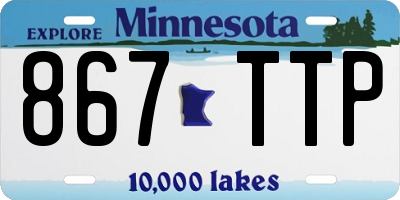 MN license plate 867TTP