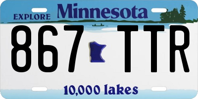 MN license plate 867TTR
