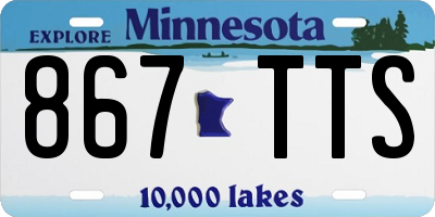 MN license plate 867TTS