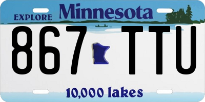 MN license plate 867TTU