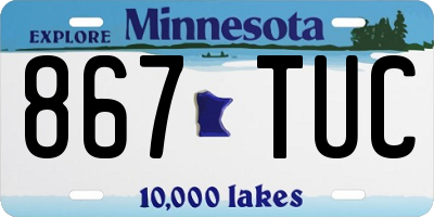 MN license plate 867TUC