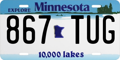 MN license plate 867TUG