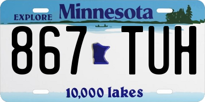 MN license plate 867TUH