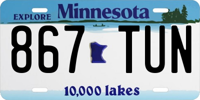 MN license plate 867TUN