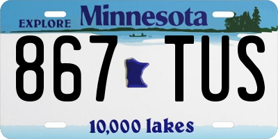MN license plate 867TUS