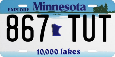 MN license plate 867TUT