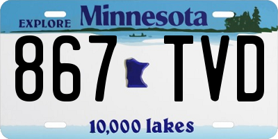 MN license plate 867TVD