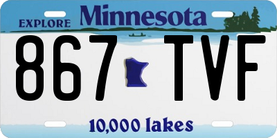 MN license plate 867TVF