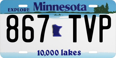 MN license plate 867TVP