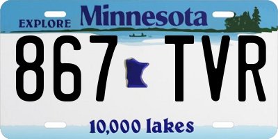 MN license plate 867TVR