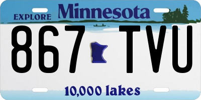 MN license plate 867TVU