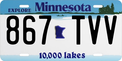 MN license plate 867TVV