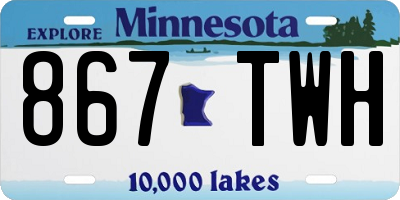 MN license plate 867TWH