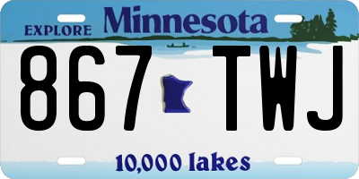 MN license plate 867TWJ