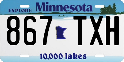 MN license plate 867TXH