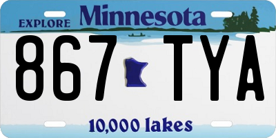 MN license plate 867TYA