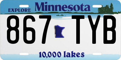 MN license plate 867TYB