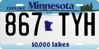 MN license plate 867TYH